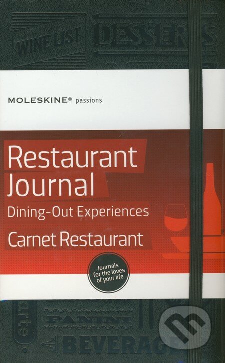 Moleskine Passions - stredný Restaurant Journal zápisník, Moleskine