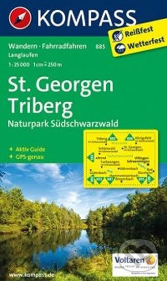 St.Georgen - Triberg  885  NKOM 1:25, Kompass, 2017