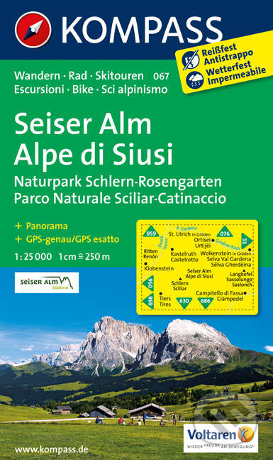Seiser Alm/Alpe di Siusi 067   NKOM 1:25T, Kompass