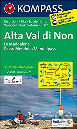 Alta Val di Non, Le Maddalene, Passo Mendola  147 NKOM 1:25T, Kompass, 2017