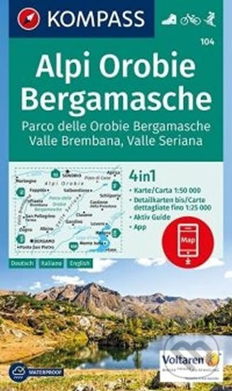 Alpi Orobie Brgamasche  104, Kompass, 2017