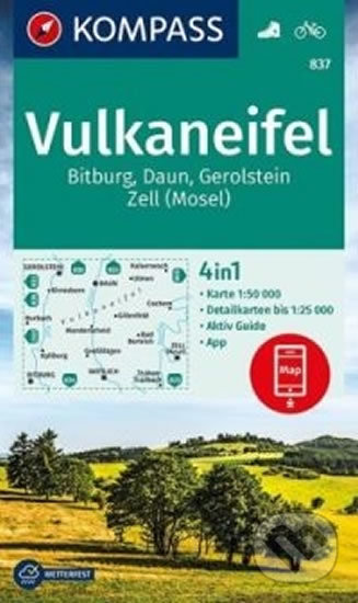 Vulkaneifel, Bitburg, Daun, Gerolstein, Zell (Mosel) - kniha z kategorie Mapy
