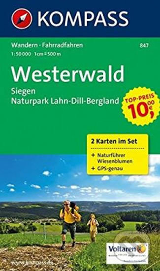 Westerwald - Siegen - NP Lahn-Dill-Brgland (sada 2 map) 847   NKOM, Kompass, 2018