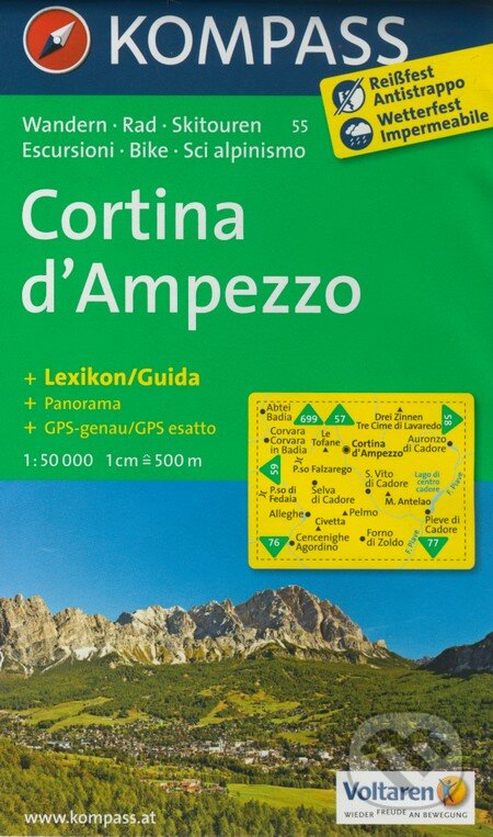Cortina d&#039;Ampezzo, Kompass