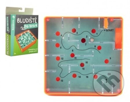 Bludiště/hlavolam: Po trase plast (Balanční hra pro jednoho hráče) - hra z kategorie Domino, hlavolamy
