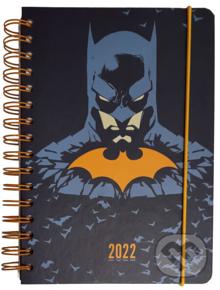 Plánovací týždenný diár A5 2022 DC Comics -Batman: Logo, DC Comics, 2021