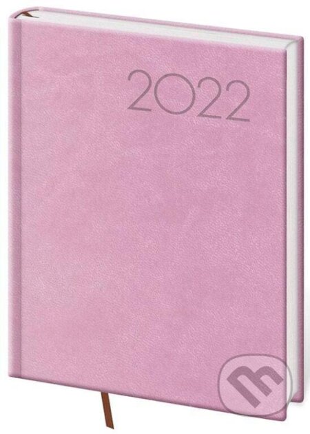 Diář 2022 Print - růžový, denní, B6, Helma365, 2021