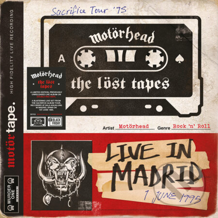 Motorhead: The Lost Tapes Vol.1 (Live In Madrid 1995) LP - Motorhead, Hudobné albumy, 2021