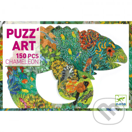 Chameleón: umelecké puzzle - puzzle z kategorie Umělecké