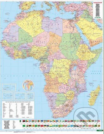 Afrika 1:8 mil. (Nástenná politická mapa)