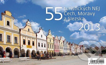 55 turistických Nej Čech, Moravy a Slezska - stolní kalendář 2013, Helma, 2012