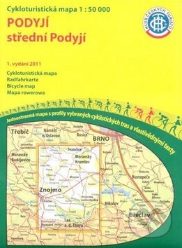 Podyjí, střední Podyjí 1:50 000, Klub českých turistů, 2011