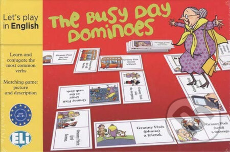Let´s Play in English: The Busy Day Dominoes - autorů kolektiv - hra z kategorie Knihy o hrách