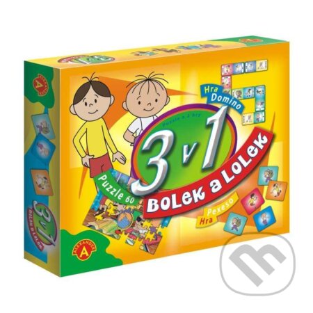 BOLEK a LOLEK - Hry 3v1 - hra z kategorie 15 - 60 dílků