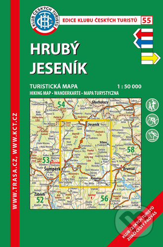 Hrubý Jeseník 1:50 000, Klub českých turistů, 2020