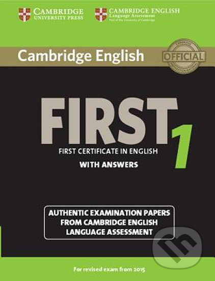 Cambridge English First 1 for exam from 2015, Cambridge University Press, 2014