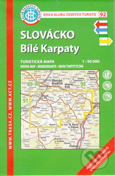 Slovácko, Bílé Karpaty 1:50 000, Klub českých turistů, 2018