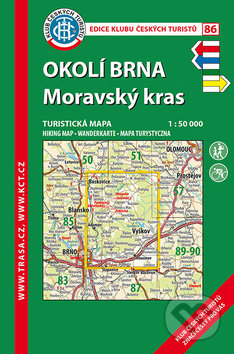 Okolí Brna - Moravský kras 1:50 000, Klub českých turistů, 2018