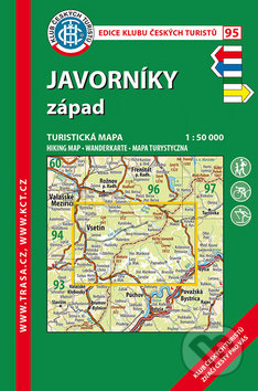 Javorníky - západ 1:50 000, Klub českých turistů, 2016