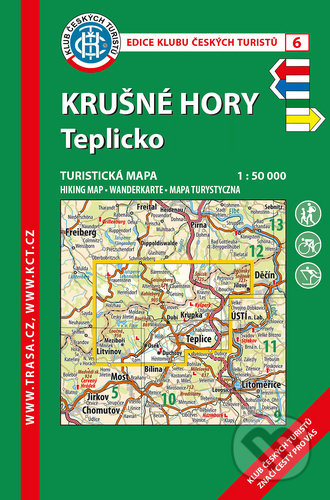 Krušné hory, Teplicko 1:50 000, Klub českých turistů, 2020