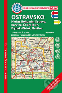 Ostravsko 1:50 000 (Hlučín, Bohumín, Ostrava, Karviná, Český Těšín, Frýdek-Místek, Havířov), Klub českých turistů, 2019