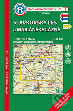 Slavkovský les a Mariánské Lázně 1:50 000, Klub českých turistů, 2017