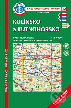 Kolínsko a Kutnohorsko 1:50 000, Klub českých turistů, 2015