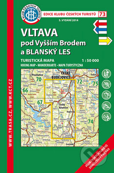 Vltava pod Vyšším Brodem a Blanský les 1:50 000, Klub českých turistů, 2014