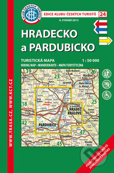 Hradecko a Pardubicko 1:50 000, Klub českých turistů, 2014
