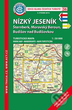 Nízký Jeseník 1:50 000 (Šternberk, Moravský Beroun, Budišov nad Budišovkou), Klub českých turistů, 2017