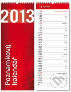 Poznámkový kalendář 2013 (420x160), Stil calendars, 2012