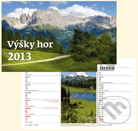 Výšky hor - stolní kalendář 2013, Helma, 2012