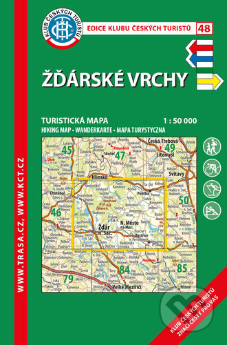 Žďárské vrchy 1:50 000, Klub českých turistů, 2021