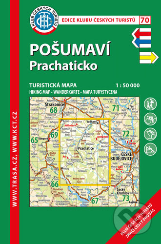 Pošumaví, Prachaticko 1:50 000, Klub českých turistů, 2021