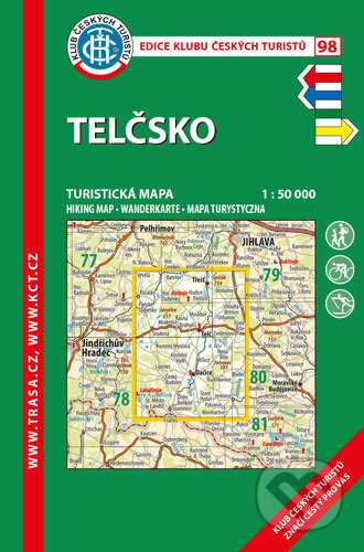 Telčsko 1:50 000, Klub českých turistů, 2021
