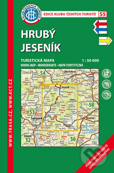 Hrubý Jeseník 1:50 000, Klub českých turistů, 2017