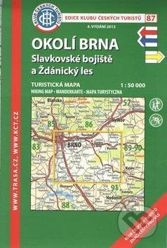 Okolí Brna, Slavkovské bojiště a Ždánický les 1:50 000, Klub českých turistů, 2013