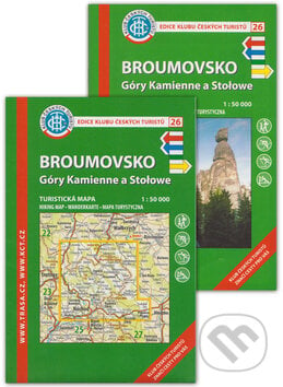 Broumovsko, Góry Kamienne a Stołowe 1:50 000, Klub českých turistů, 2015