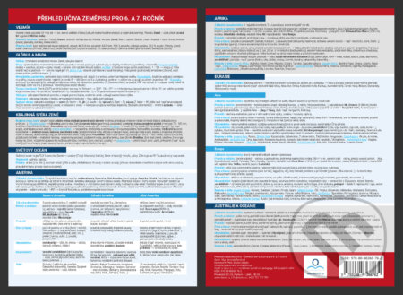 Přehled učiva zeměpisu pro 6. a 7. ročník (Přehledová tabulka učiva) - kniha z kategorie 2. stupeň