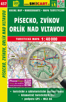 Písecko, Zvíkov, Orlík nad Vltavou 1:40 000, SHOCart, 2019