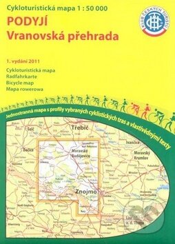 Podyjí, Vranovská přehrada 1:50 000, Klub českých turistů, 2011