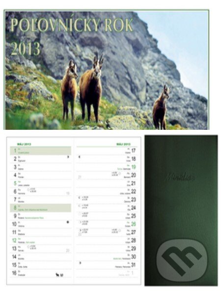 POĽOVNÍCKY ROK 2013 stolový kalendár s minidiárom, Form Servis, 2012