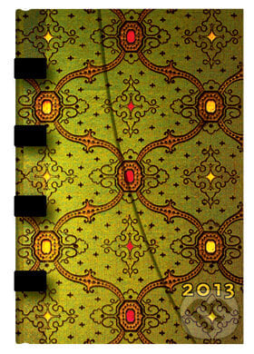 Paperblanks - diár 2013 - French Ornate Vert Mini, Paperblanks, 2012