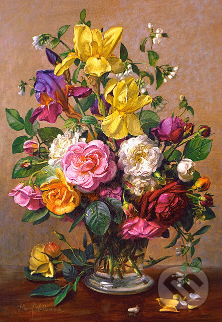 Summer Flowers in a Glass Vase - Albert Williams, Castorland