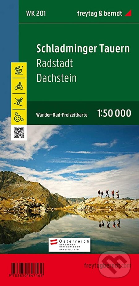 Schladminger Tauern - Radstadt - Dachstein 1:50 000, freytag&berndt, 2016