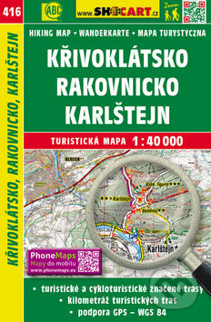 Křivoklátsko, Rakovnicko, Karlštejn 1:40 000, SHOCart, 2018