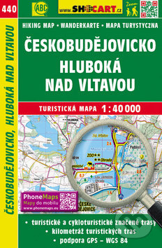 Českobudějovicko, Hluboká nad Vltavou 1:40 000, SHOCart, 2019