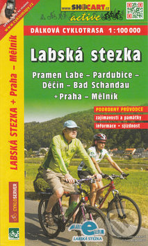 Labská stezka, Pramen Labe - Bad Schandau - Praha - Mělník 1:100 000, SHOCart, 2014