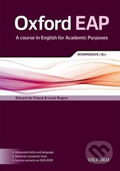 Oxford English for Academic Purposes B1+ Student´s Book + DVD-ROM Pack - Edward de Chazal, Oxford University Press