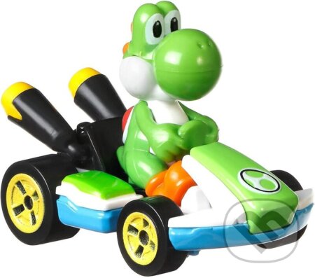 Hot Wheels Mario kart angličák Yoshi, Mattel